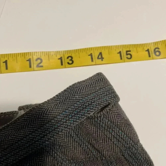 Urban Outfitters wide leg gray herringbone pants, belted. Juniors size 5 - Picture 5 of 10